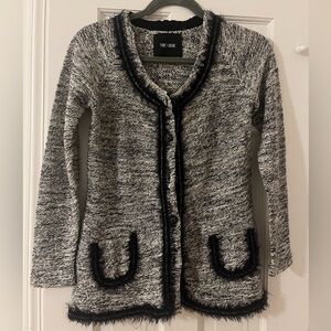 NIC+ZOE Women's Black and White Cardigan